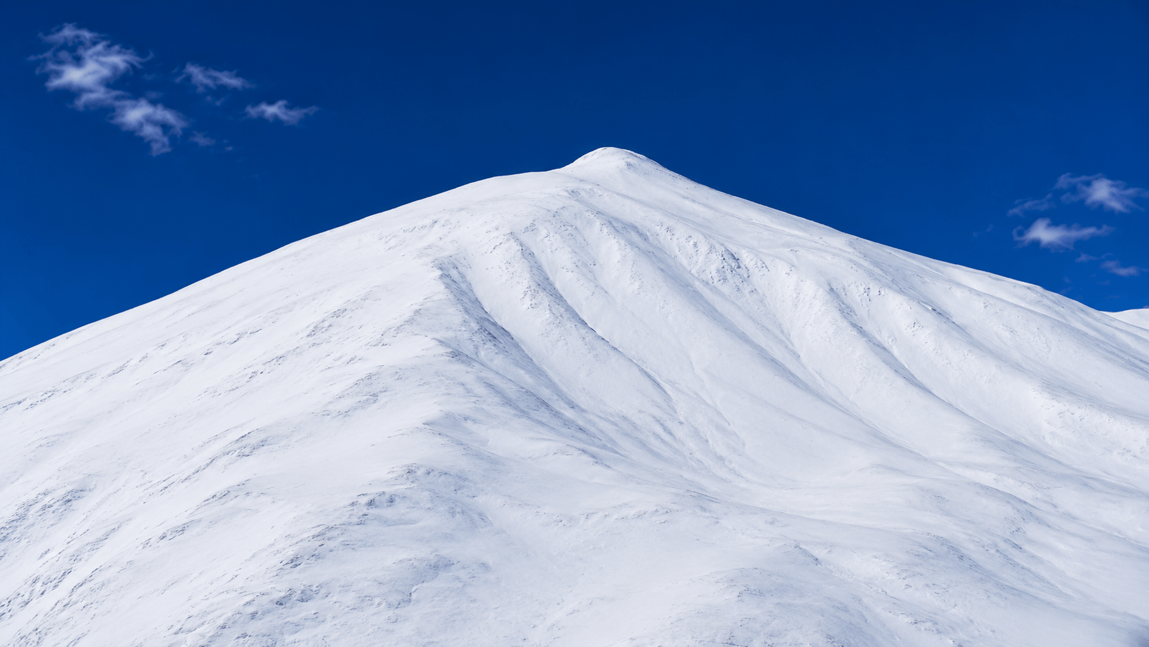 Snow-covered Himalayan mountain in Ladakh