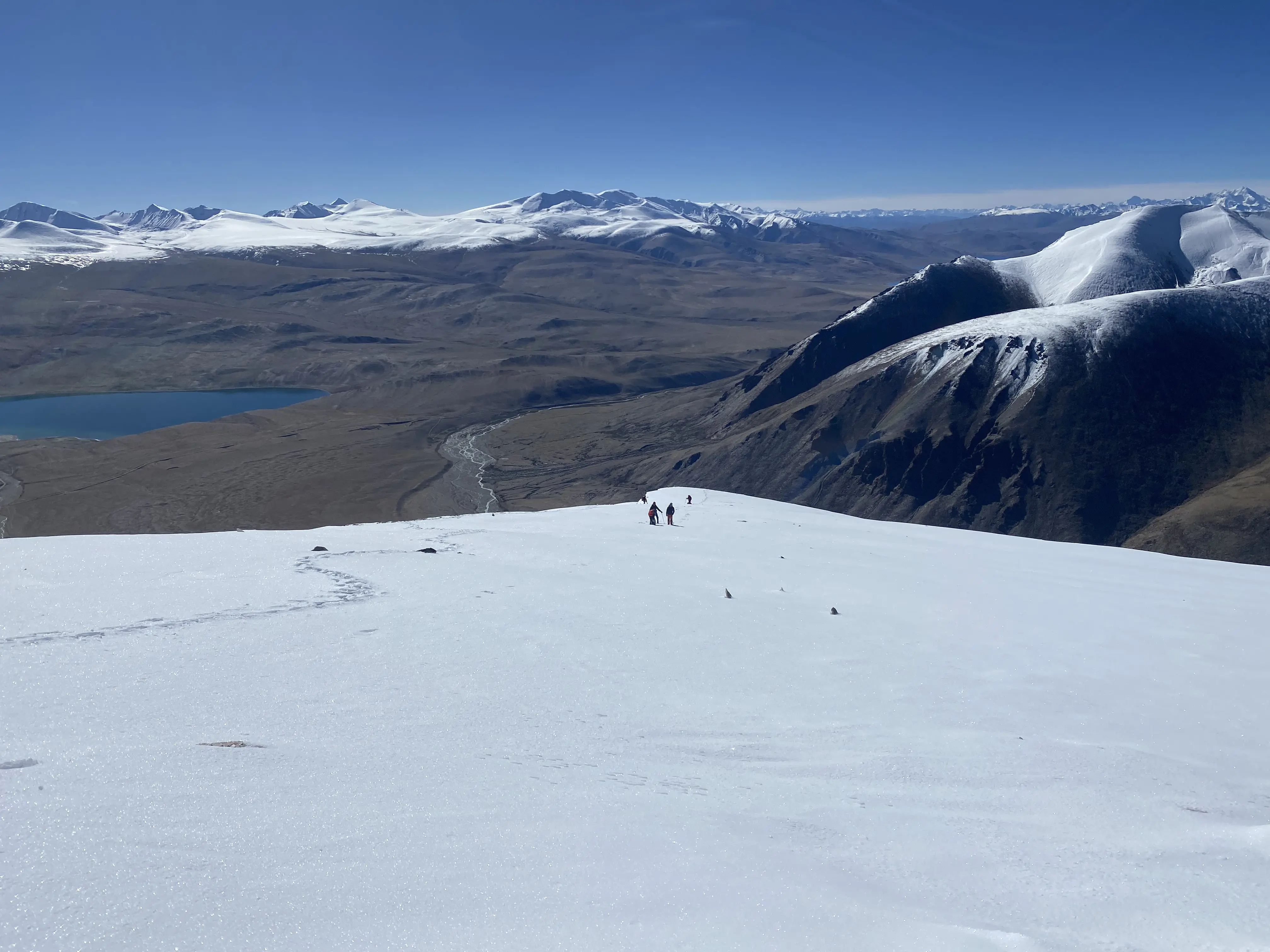 Winter Mount Kiager Ri Expedition (6100m) winter mountaineering landscape in Ladakh
